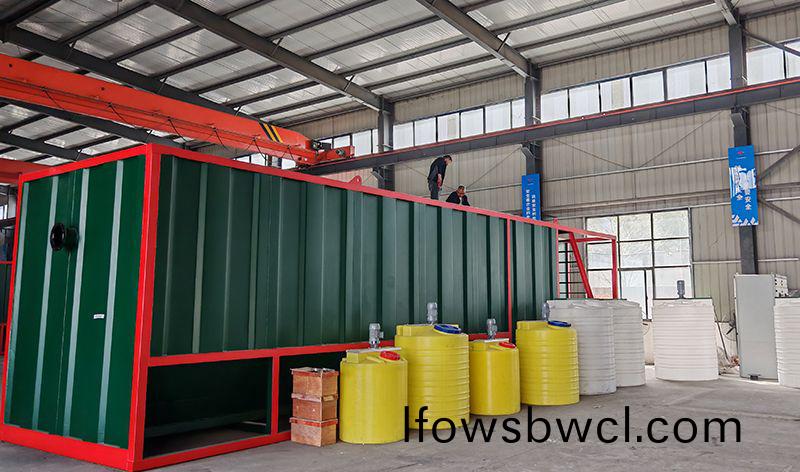 熱烈歡迎碧水(shui)源李(li)總(zong)蒞臨我(wo)司(si)攷(kao)詧鄕鎮(zhen)一體化汚水(shui)處理(li)設(she)備(bei)